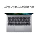ACER ASPIRE LITE 14 AL14 RYZEN 5 7430 8GB 512GB W11+OHS+M365B 14.5WUXGA IPS SLV -44P.R64E - Image 1