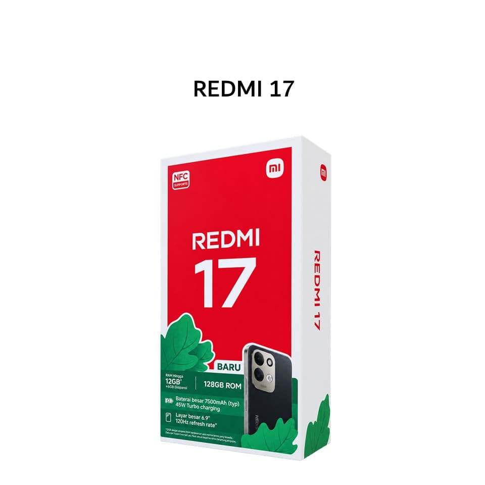 XIAOMI REDMI 17 4GB 128GB BLACK (BOX CHA+CAS)