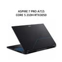 ACER ASPIRE 7 PRO A715 CORE 5 210H RTX3050 4GB/ 16GB 512GB W11+OHS+M365B 15.6FHD 144HZ BLK -59G.593X - Image 1