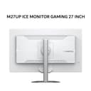 GIGABYTE MONITOR GAMING M27UP ICE 27 INCH SS IPS UHD 4K 2160P 1MS 160HZ (FHD 360HZ) HDR400 HDMI+DP USB-C SPEAKER ERGONOMICS WHITE 3Y - Image 1