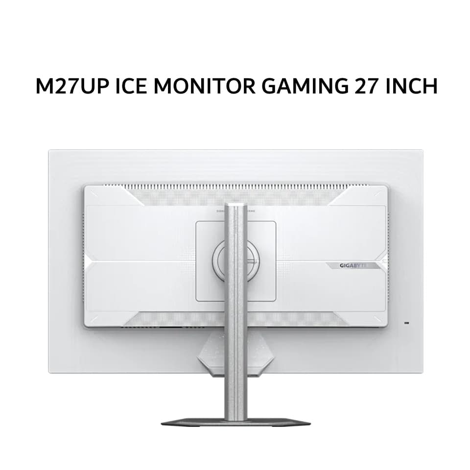 GIGABYTE MONITOR GAMING M27UP ICE 27 INCH SS IPS UHD 4K 2160P 1MS 160HZ (FHD 360HZ) HDR400 HDMI+DP USB-C SPEAKER ERGONOMICS WHITE 3Y