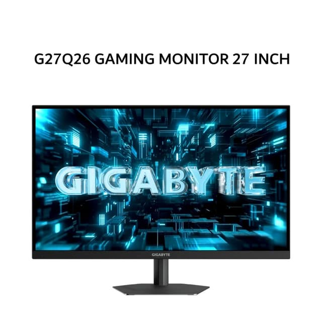 GIGABYTE GAMING MONITOR 27 INCH SS IPS QHD 2K 1440P 1MS 260HZ G27Q26 HDR ERGONOMICS 3Y