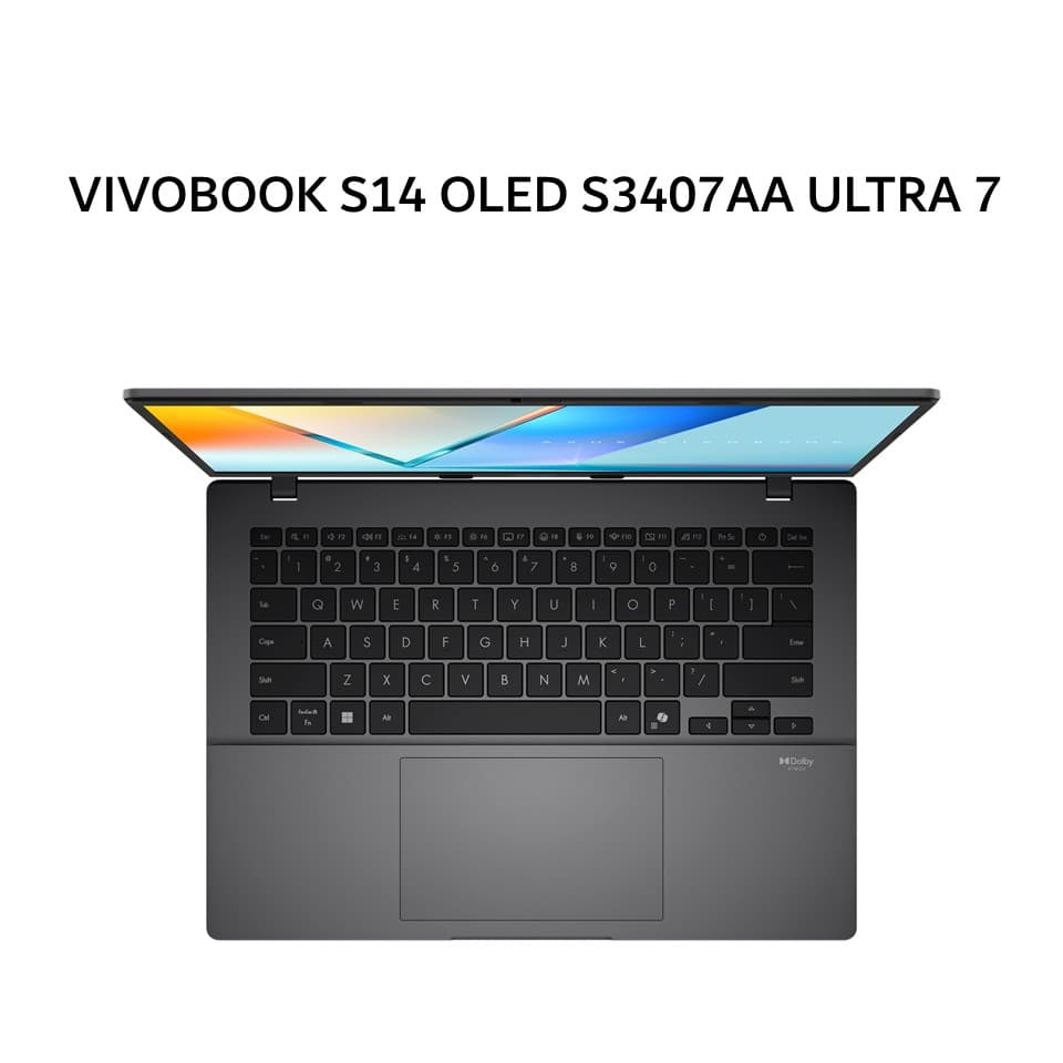ASUS VIVOBOOK S14 OLED S3407AA ULTRA 7 355 16GB 512GB W11+OHS+M365B 14.0WUXGA GRY 3Y -OLED7151M