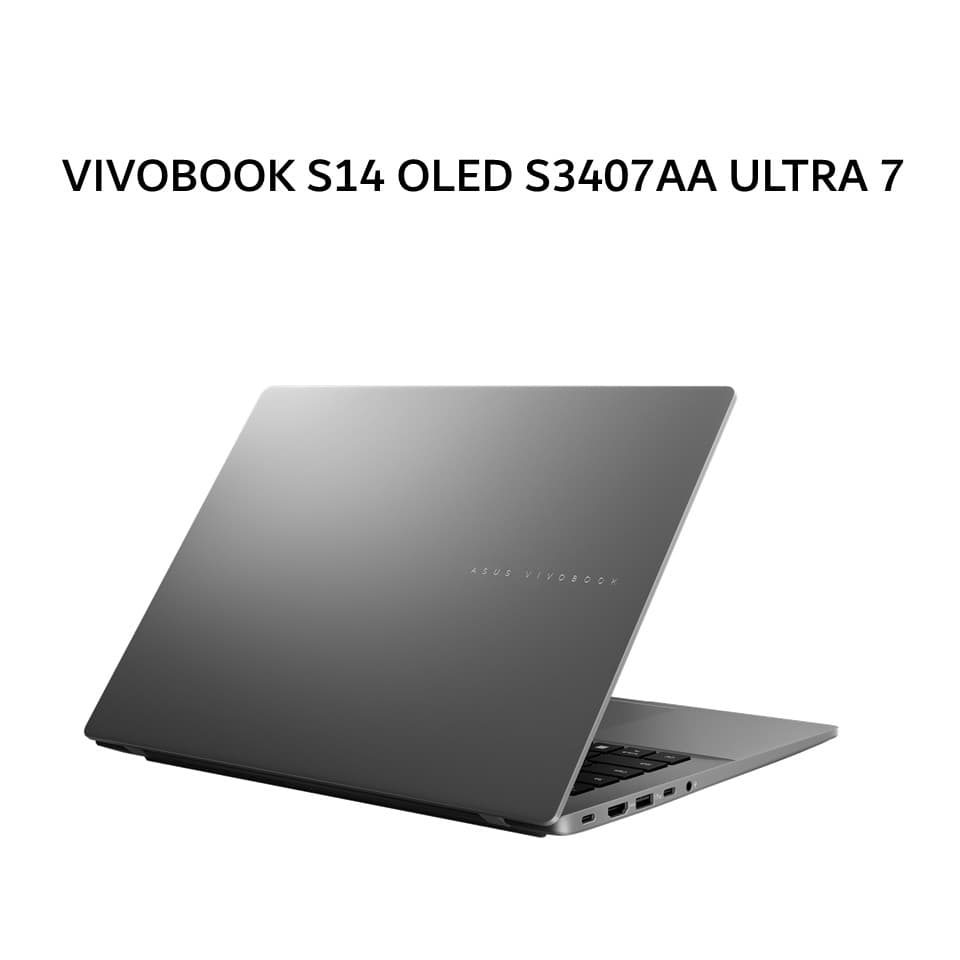 ASUS VIVOBOOK S14 OLED S3407AA ULTRA 7 355 16GB 1TB W11+OHS+M365B 14.0WUXGA GRY 3Y -OLED7111M