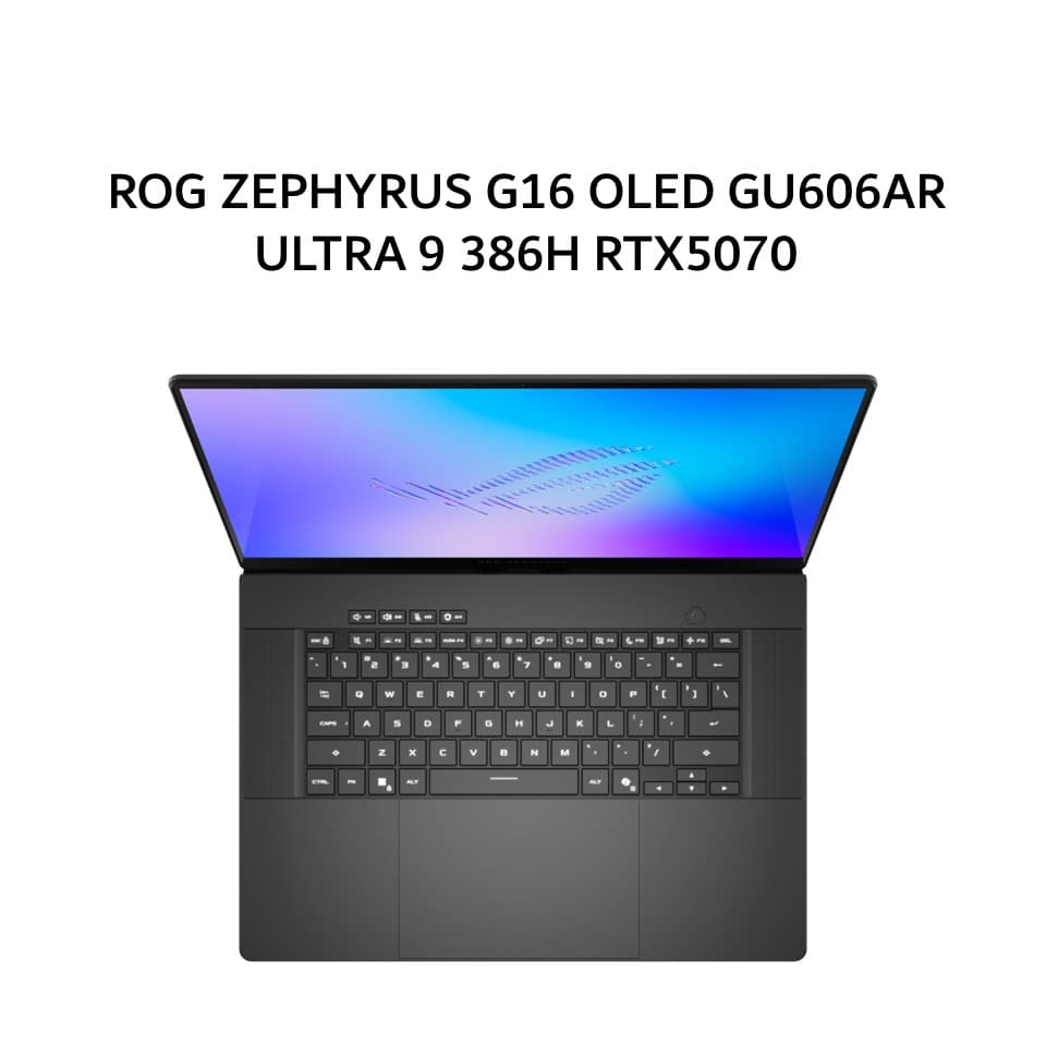 ASUS ROG ZEPHYRUS G16 OLED GU606AR ULTRA 9 386H RTX5070TI 12GB/ 32GB 1TB W11+OHS+M365B 16.WQXGA 240HZ (BOX MOUSE) GRY -I9NT7OL6G-HM