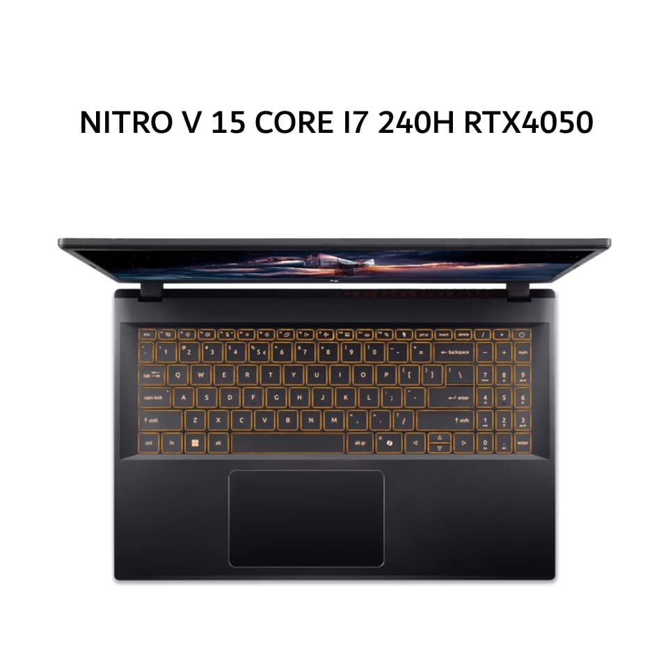 ACER NITRO V 15 CORE 7 240H RTX4050 6GB/ 16GB 512GB W11+OHS+M36B 15.6FHD IPS 180HZ 100SRGB 2Y+ADP BLK -52.71PZ