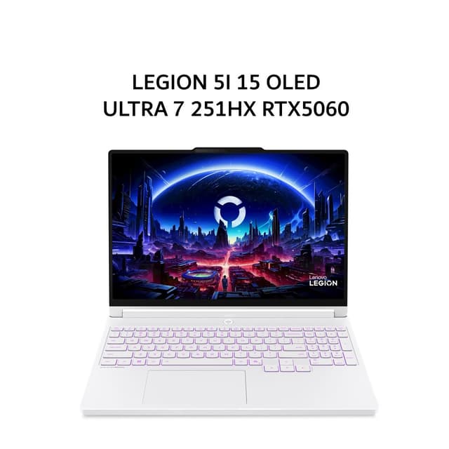 LENOVO LEGION 5I 15 OLED ULTRA 7 251HX RTX5060 8GB/ 16GB 512GB W11+OHS+M365B 15.3WQXGA 165HZ RGB 3Y+3ADP WHT -14ID