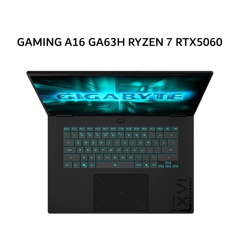 GIGABYTE GAMING A16 GA63H RYZEN 7 260 RTX5060 8GB/ 16GB 512GB W11+OHS 16.0WUXGA 165HZ RGB 2Y+2ADP BLACK