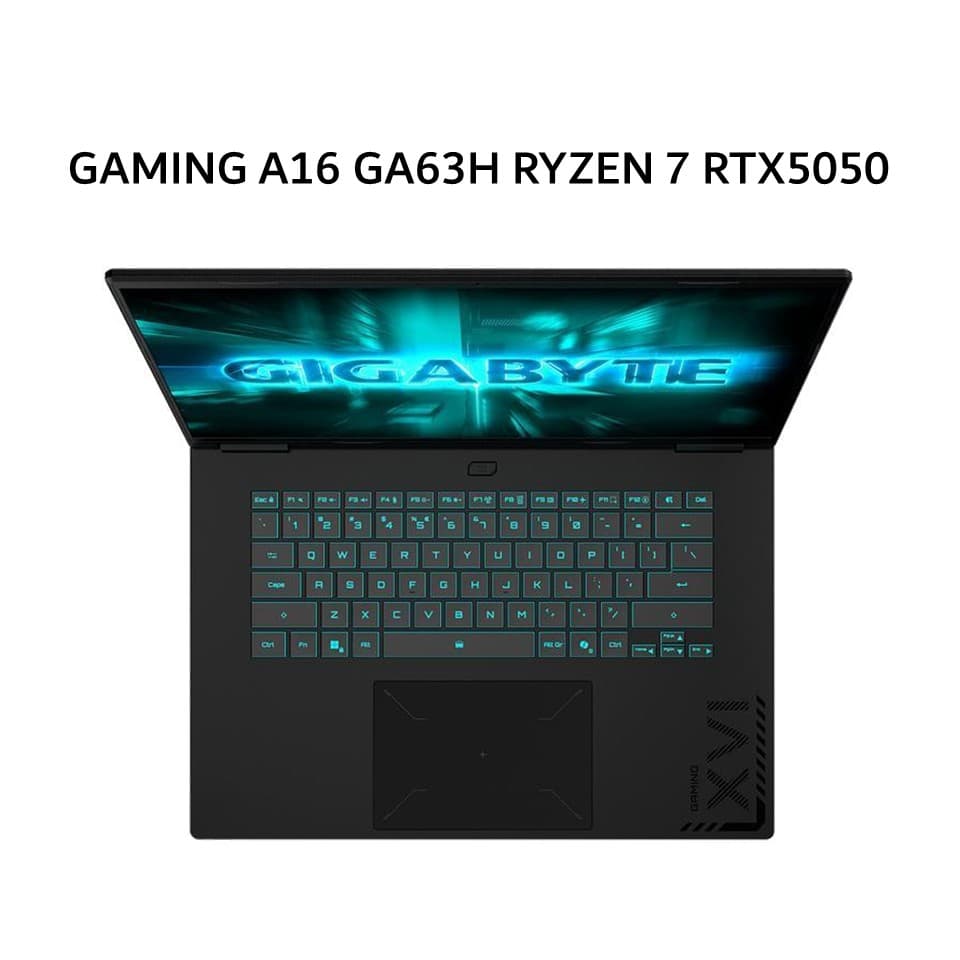 GIGABYTE GAMING A16 GA63H RYZEN 7 260 RTX5050 8GB/ 16GB 512GB W11+OHS 16.0WUXGA 165HZ RGB 2Y+2ADP BLACK