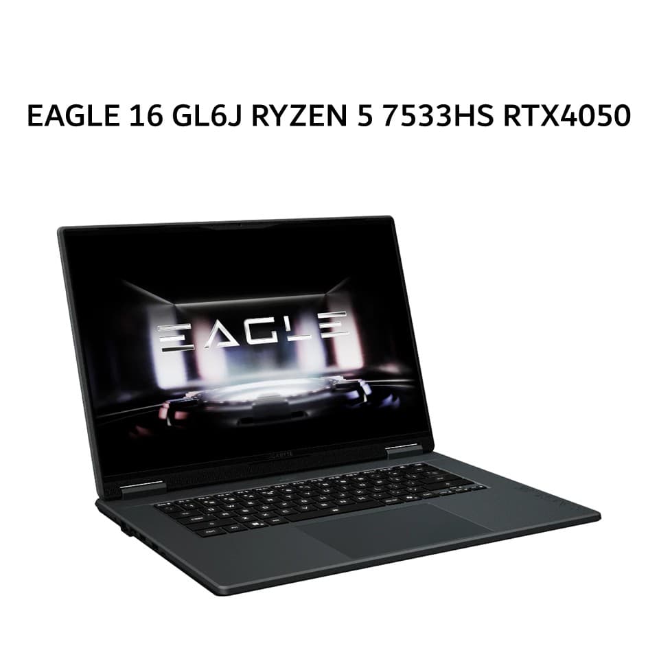 GIGABYTE EAGLE 16 GL6J RYZEN 5 7533HS RTX4050 6GB/ 16GB 512GB W11+OHS 16.0WUXGA 165HZ 100SRGB BLIT 2Y+2ADP GRAY