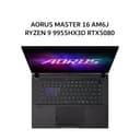 GIGABYTE AORUS MASTER 16 AM6J RYZEN 9 9955HX3D RTX5080 16GB/ 32GB 1TB W11+OHS 16.0WQXGA OLED 240HZ 3ZRGB 2Y+2ADP BLK - Image 2