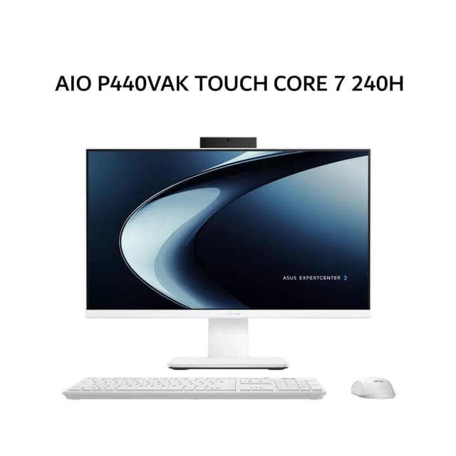 ASUS AIO P440VAK TOUCH CORE 7 240H 16GB 512GB W11+OHS+M365 23.8FHD 2Y WHT -W7152WS