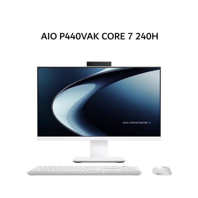 ASUS AIO P440VAK CORE 7 240H 8GB 512GB W11+OHS+M365 23.8FHD 2Y WHT -W7852WS