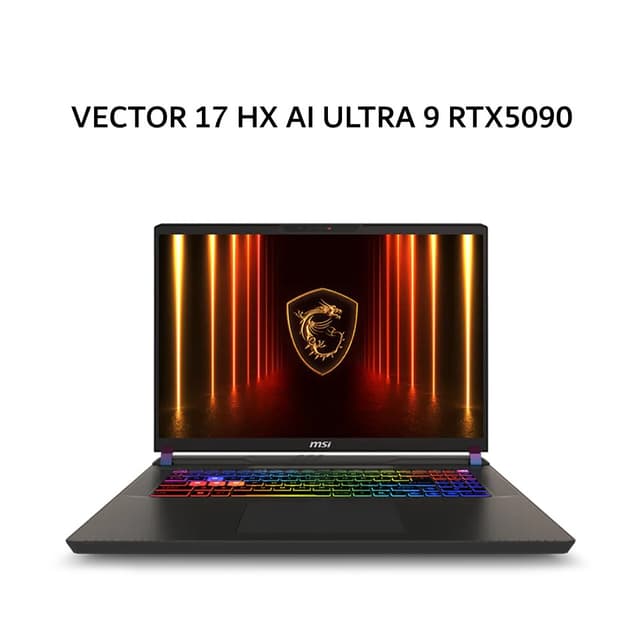 MSI VECTOR 17 HX AI ULTRA 9 275HX RTX5090 24GB/ 32GB 1TB W11+OHS 17.0WQHD 240HZ 100DCIP3 24ZRGB 3Y+ADP GRY -A2XWJG.020
