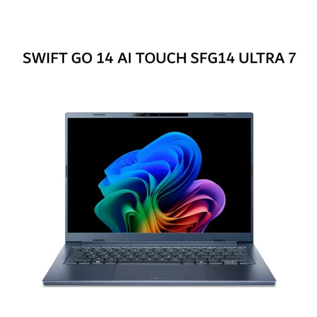ACER SWIFT GO 14 AI TOUCH SFG14 ULTRA 7 256V 16GB 1TB W11+OHS+M365B 14.0WUXGA 100SRGB 2Y+ADP BLU -75.71NP