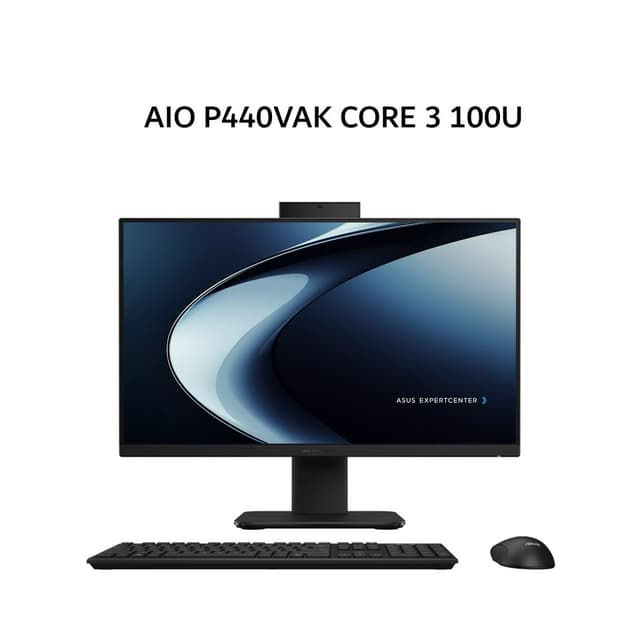 ASUS AIO P440VAK CORE 3 100U 8GB 512GB W11+OHS 23.8FHD 2Y BLK -B3852WS