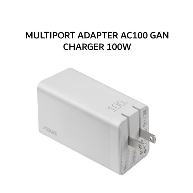ASUS ADAPTER AC100 GAN CHARGER 100W MULTIPORT