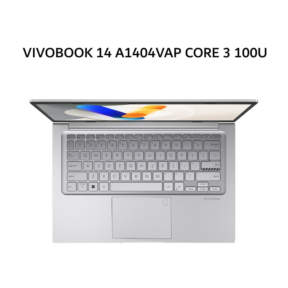 ASUS VIVOBOOK 14 A1404VAP CORE 3 100U 8GB 256GB W11+OHS+M365B 14.0FHD VIPS SILVER -VIPS3823M