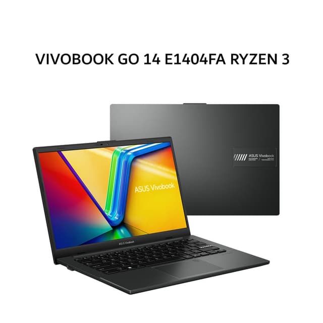 ASUS VIVOBOOK GO 14 E1404FA RYZEN 3 30 8GB 256GB W11+OHS+M365B 14.0FHD VIPS BLK -VIPS3824M