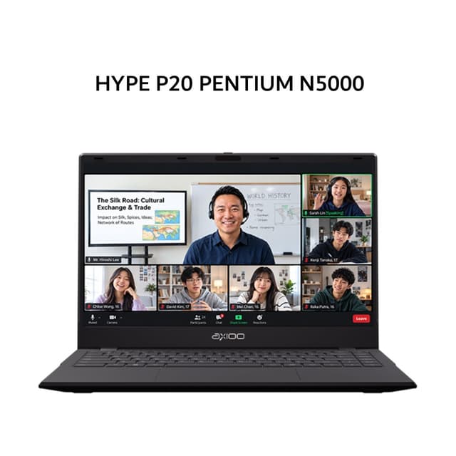 AXIOO HYPE P20 PENTIUM N5000 8GB 256GB W11 14.1FHD IPS TITANIUM BRW