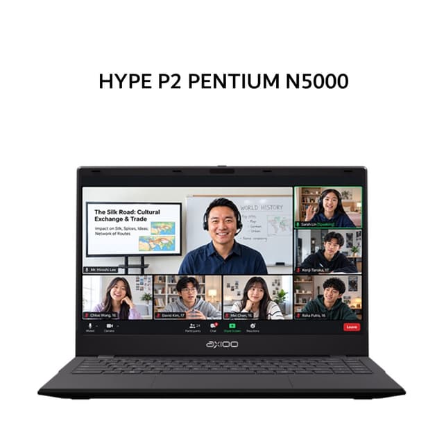 AXIOO HYPE P2 PENTIUM N5000 8GB 128GB W11 14.1FHD GRY