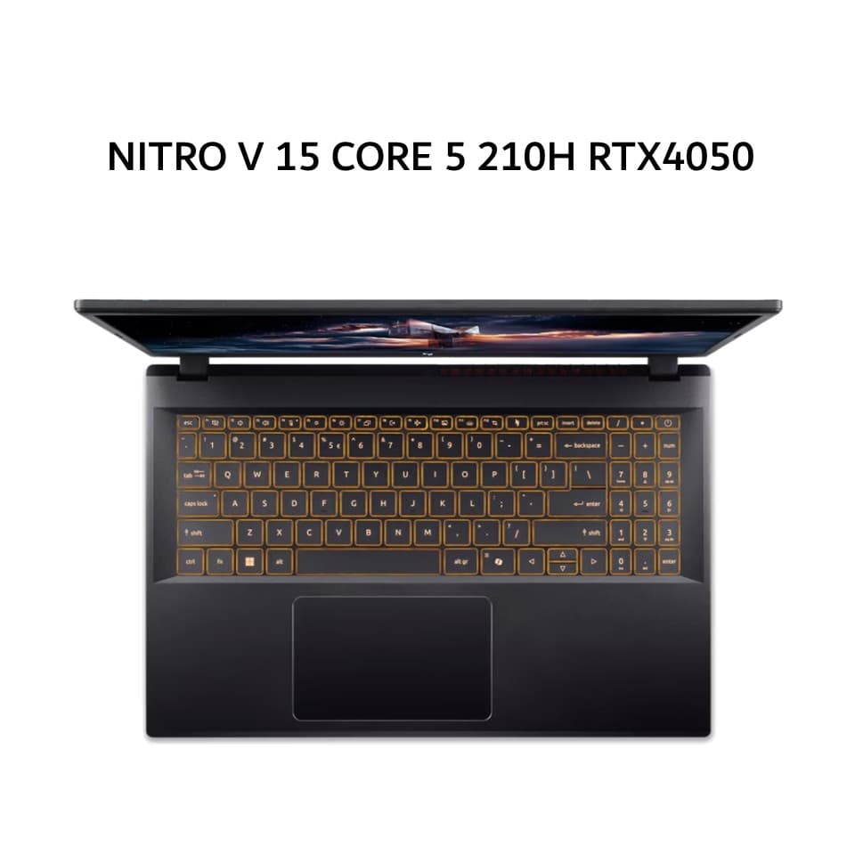 ACER NITRO V 15 CORE 5 210H RTX4050 6GB/ 16GB 512GB W11+OHS+M36B 15.6FHD IPS 180HZ 100SRGB 2Y+ADP BLK -52.51TE