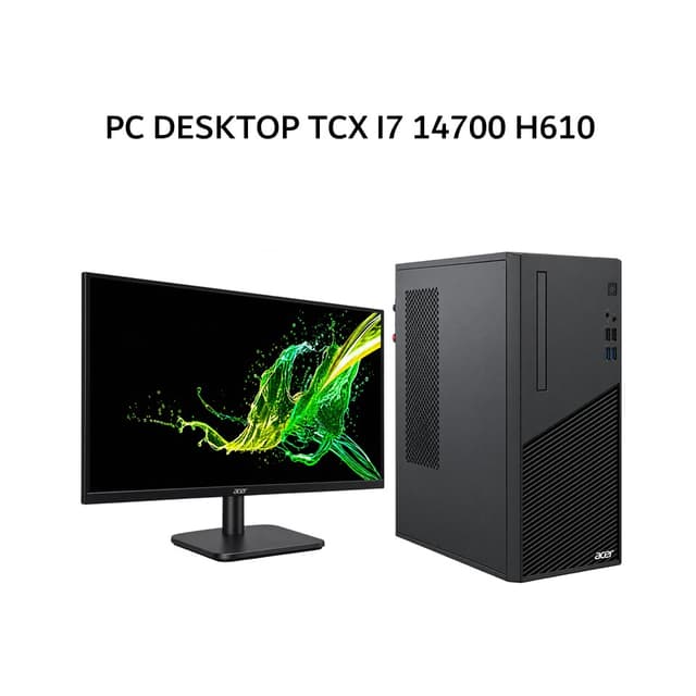 ACER PC DESKTOP TCX I7 14700 H610 16GB 512GB W11+OHS +LED 21.5