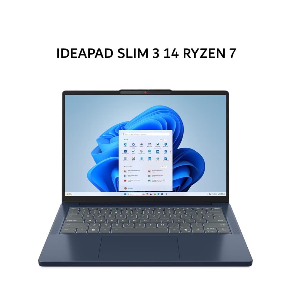 LENOVO IDEAPAD SLIM 3 14 RYZEN 7 170 16GB 512GB W11+OHS+M365B 14.WUXGA IPS BLIT 2Y PREM+2ADP  BLU -AUID