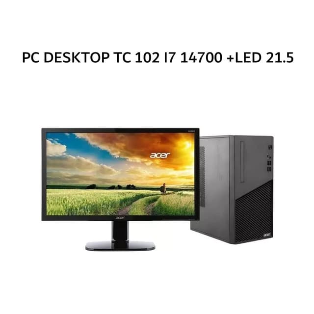 ACER PC DESKTOP TC 102 I7 14700 8GB 512GB W11+OHS  +LED 21.5
