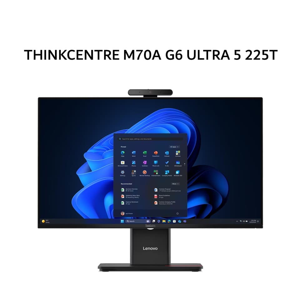 LENOVO THINKCENTRE M70A G6 ULTRA 5 225T 16GB 512GB W11PRO 23.8FHD IPS 120HZ 3Y BLK -3GIF