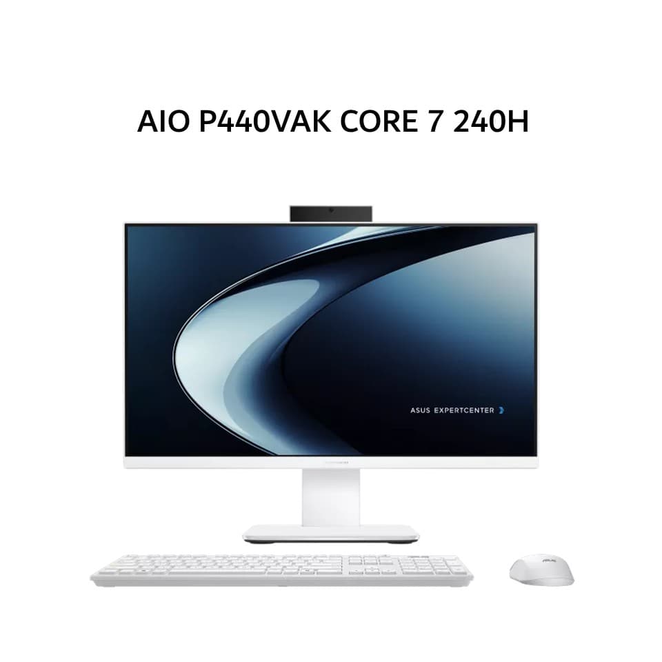ASUS AIO P440VAK CORE 7 240H 8GB 512GB W11+OHS+M365 23.8FHD 2Y WHT -W7852WS