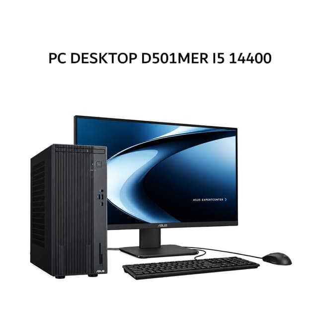 ASUS PC DESKTOP D501MER I5 14400 8GB 512GB W11 3Y BLK -585000033W + MONITOR 21.5