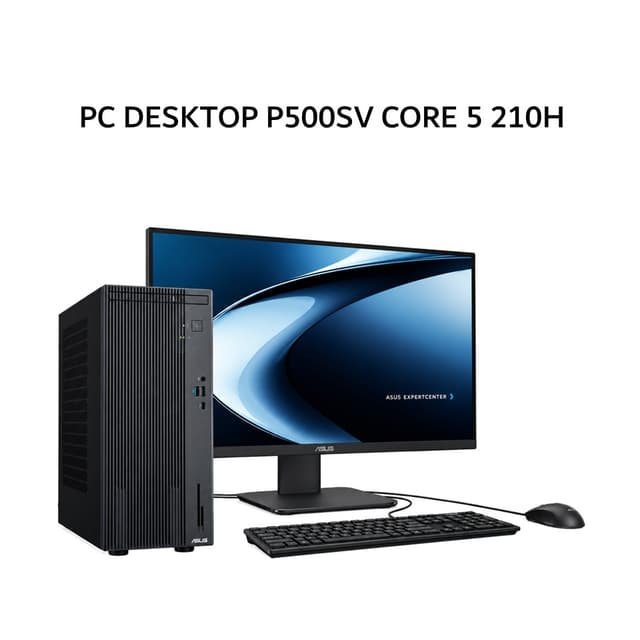 ASUS PC DESKTOP P500SV CORE 5 210H 8GB 512GB W11+OHS 2Y ONSITE (1YADP) GRY -5850182WS +LED 21.5