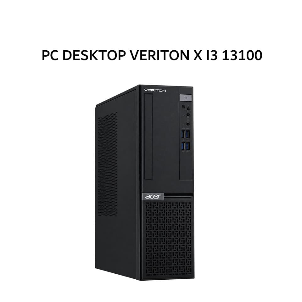 ACER PC DESKTOP VERITON X I3 13100 8GB 512GB SSD W11 HOME BLK 3/3/0 +LED 21.5 + KEYBOARD MOUSE