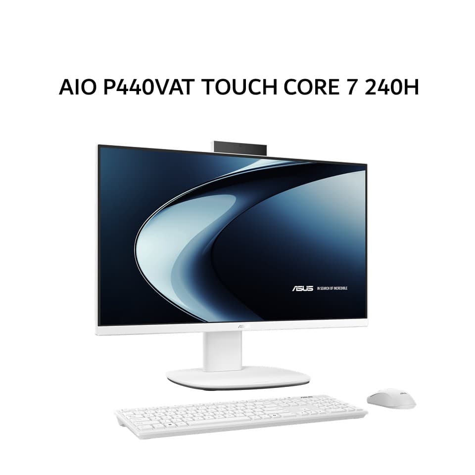ASUS AIO P440VAT TOUCH CORE 7 240H 8GB 512GB W11+OHS+M365 23.8FHD 2Y WHT -W7852WS