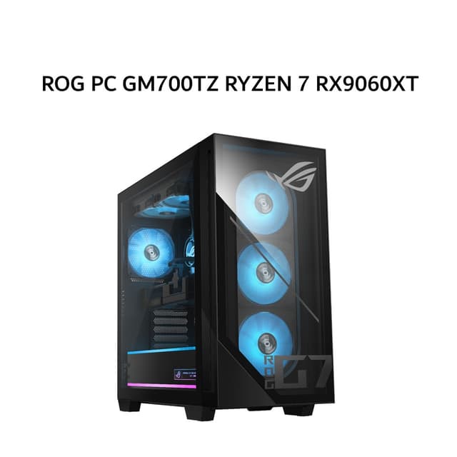 ASUS PC ROG GM700TZ RYZEN 7 9700X RX9060XT 16GB/ 16GB 1TB W11 BLK -R96X711WOM