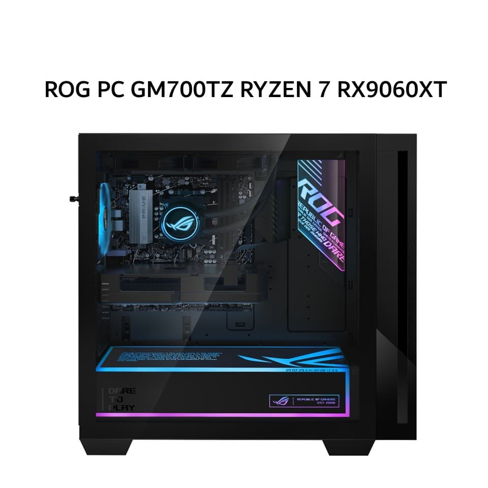 ASUS PC ROG GM700TZ RYZEN 7 9700X RX9060XT 16GB/ 16GB 1TB W11 BLK -R96X711WOM