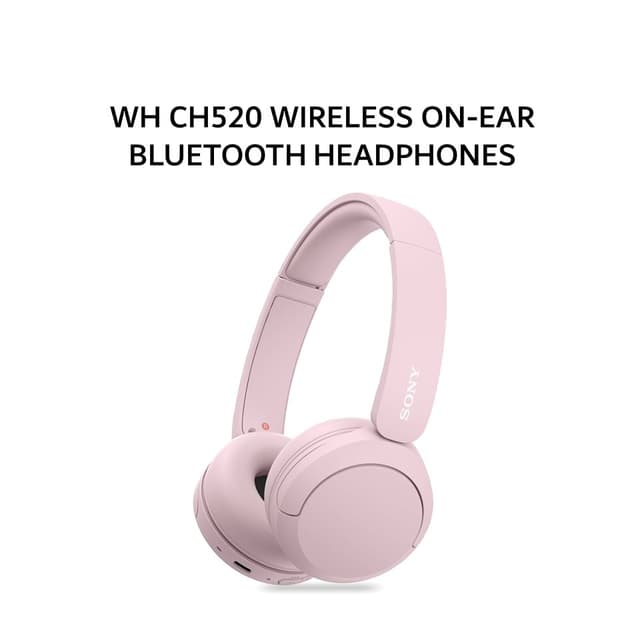 SONY WH-CH520 / WH CH520 WIRELESS ON-EAR BLUETOOTH HEADPHONES - PINK