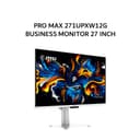 MSI BUSINESS MONITOR 27 INCH PRO MAX 271UPXW12G QD-OLED UHD 2160P 0.03MS 120HZ HDR READY HDMI+DP USB-C SPEAKER ERGONOMICS WHITE 3Y - Image 1