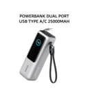 ANKER POWERBANK 25000MAH 165W PD PPS 100W 45W 33W 25W DUAL PORT USB TYPE A/C BUILT-IN USB TYPE C + C CABLE - SILVER - A1695 - Variant 1