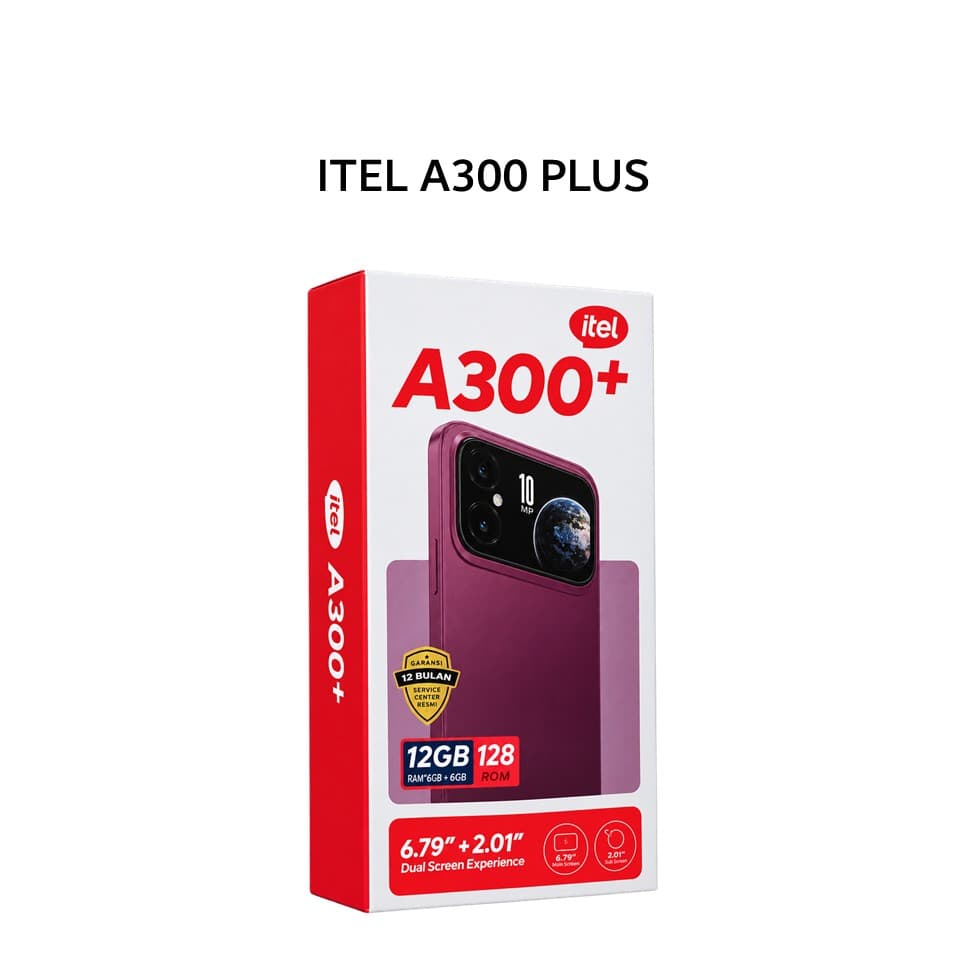 ITEL A300 PLUS 6GB 128GB DEEP CHERRY