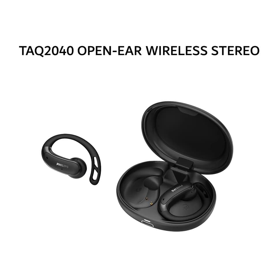 PHILIPS TAQ2040 OPEN-EAR WIRELESS STEREO - BLACK