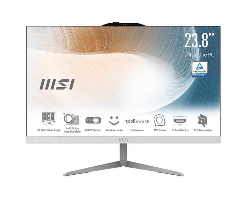 MSI AIO MODERN I5 1235 8GB 512GB W11+OHS 23.8FHD IPS WHT -AM242.1647