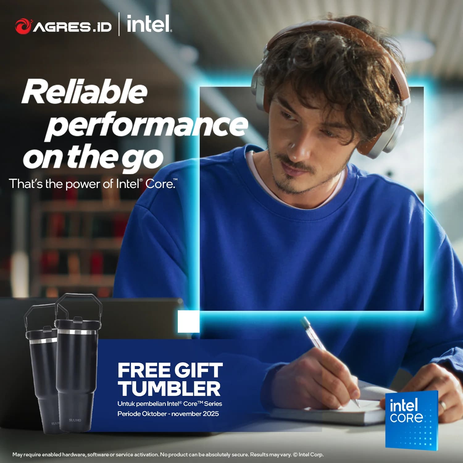 Intel Core Series - Free Gift Tumbler
