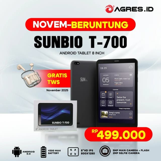SUNBIO TABLET SB TM700 RAM 2GB ROM 32GB 8.0 4G