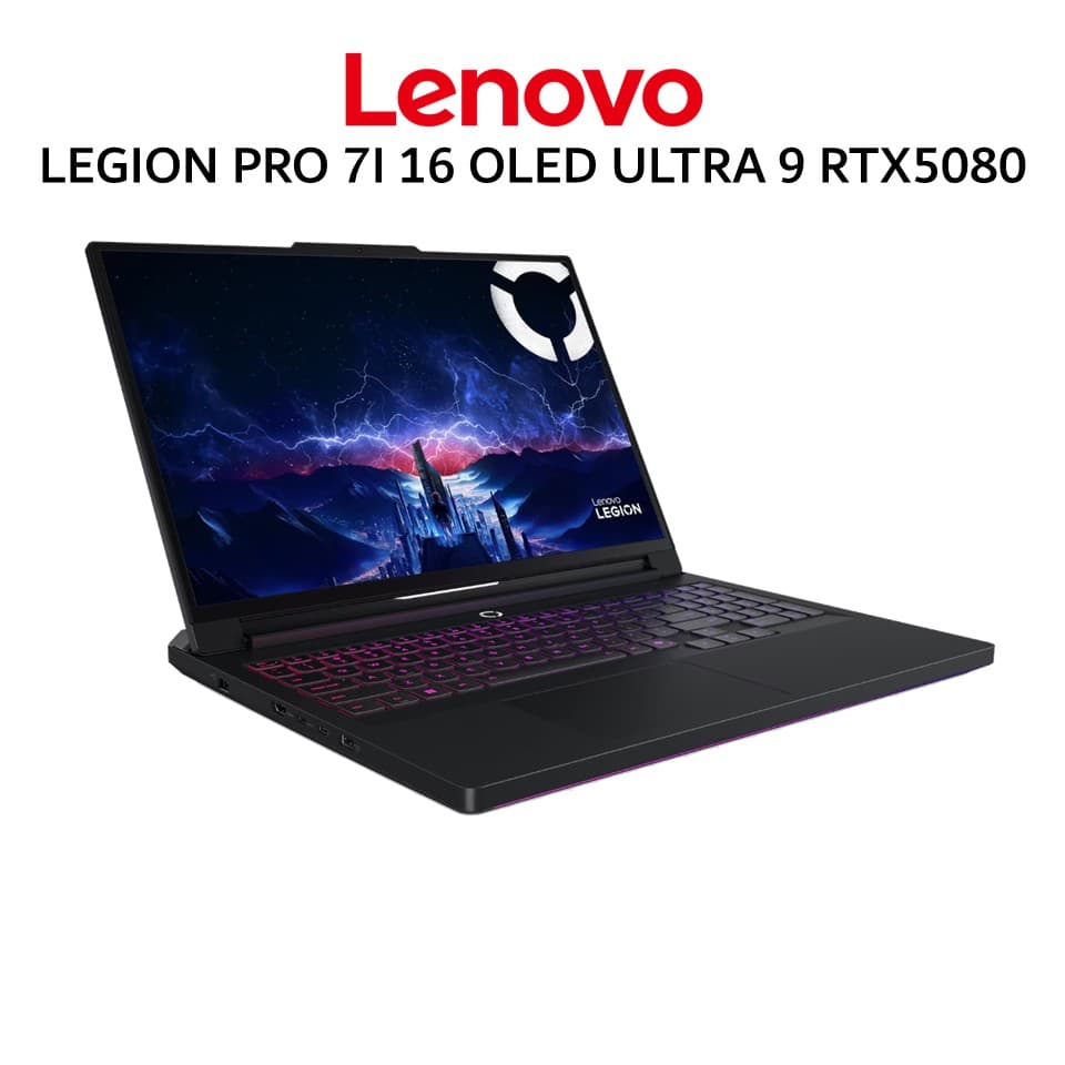 LENOVO LEGION PRO 7I 16 OLED ULTRA 9 275HX RTX5080 16GB/ 32GB 1TB W11+OHS+M365B 16.0WQXGA 240HZ PKRGB 3Y+3ADP -8YID