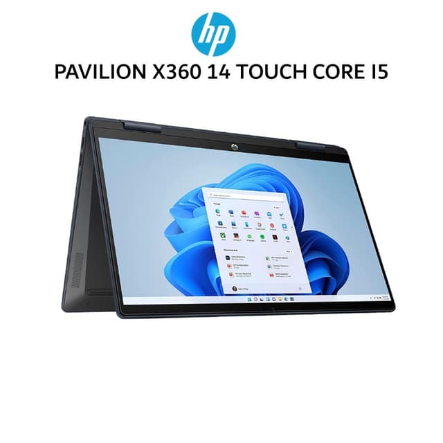HP PAVILION X360 14 TOUCH CORE I5 120U 16GB 512GB W11+OHS 14.0FHD IPS FP PEN 720P CAM 2Y+2ADP BLU -EK2333TU