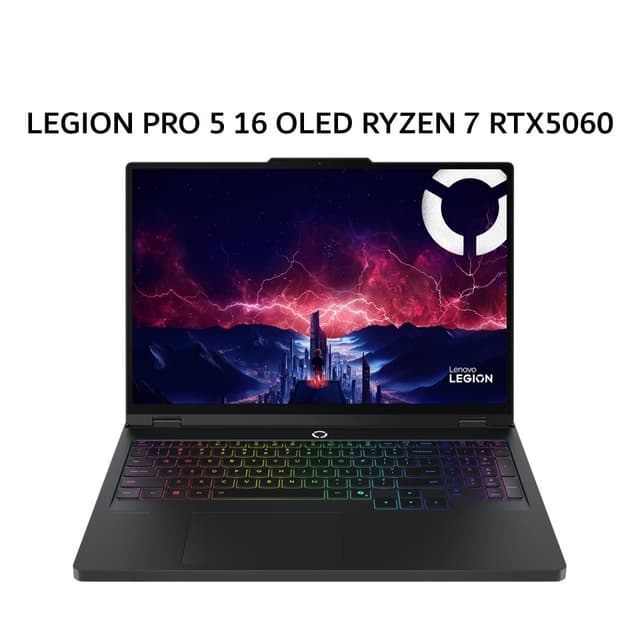 LENOVO LEGION PRO 5 16 OLED RYZEN 7 8745HX RTX5060 8GB/ 24GB 1TB W11+OHS+M365B 16.0WQXGA 165HZ 24ZRGB 3Y+3ADP BLK -15ID