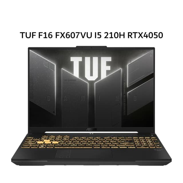 ASUS TUF F16 FX607VU I5 210H RTX4050 6GB/ 16GB 512GB W11+OHS+M365B 16.0 WUXGA 165HZ 100SRGB (BOX MOU) GRY -I545J6M-HM