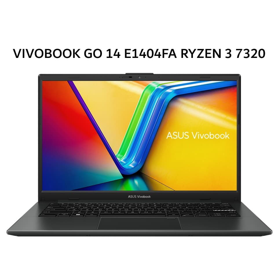ASUS VIVOBOOK GO 14 E1404FA RYZEN 3 7320 8GB 512GB W11+OHS+M365B 14.0FHD 2Y MIXED BLK -FHD3851M